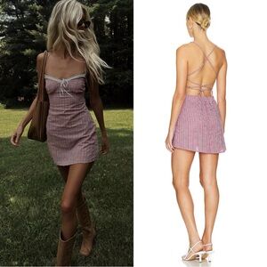 NWT Bella Venice Mini Dress Foster Red Gingham